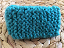 Aqua Kimono-Style Knitted Baby Booties (100% Acrylic) : sole